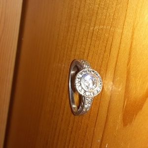 Sterling silver and CZ ring